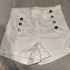 White Jean American eagle shorts